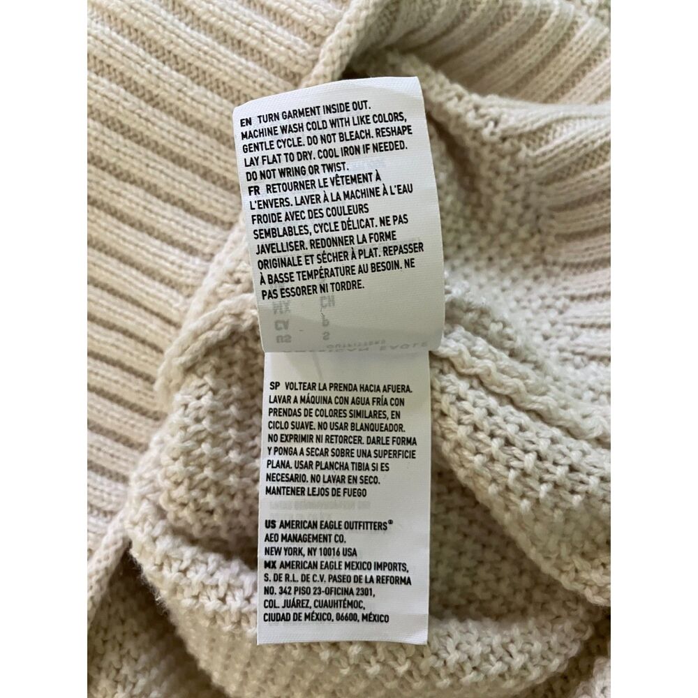 American Eagle turtle neck long sleeve loose knit pullover sweater - Picture 5 of 8